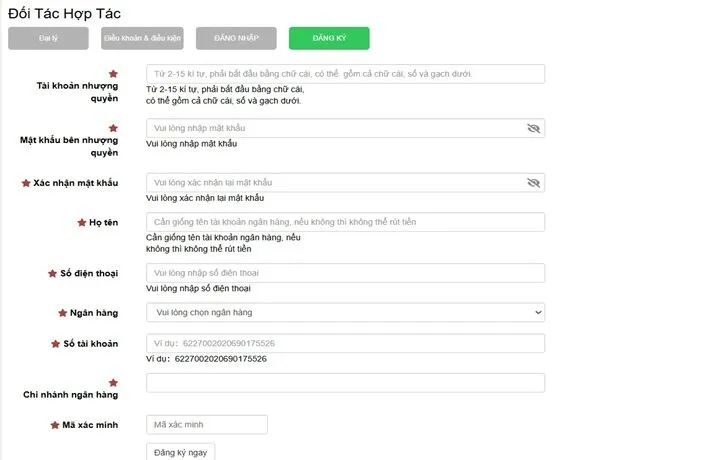 Quy trình đăng ký đại lý 99OK 