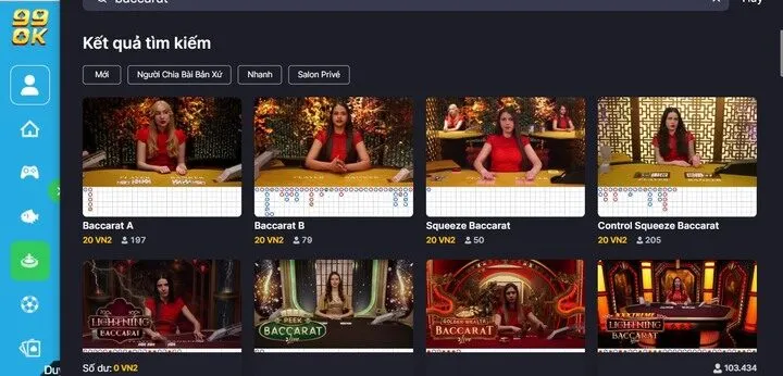 Baccarat 99OK có gì đặc sắc?