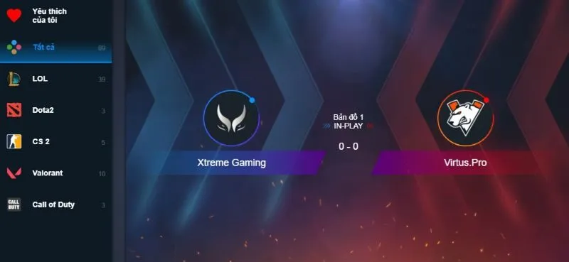 Các dạng cược phổ biến tại sảnh CR thể thao 99OK