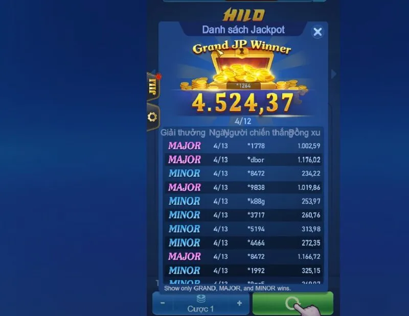 Review trải nghiệm thực tế chơi Hilo 99OK