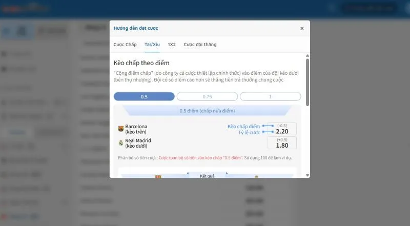 Các thể loại cược Bóng rổ 99OK