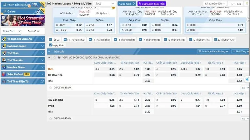 Sức cuốn hút sảnh SBO thể thao 99ok