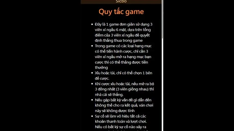 Luật chơi Tài Xỉu 99OK cụ thể