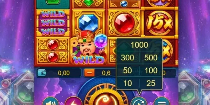 Tính năng điều khiển trong Đá Qúy Thần Tài 99OK